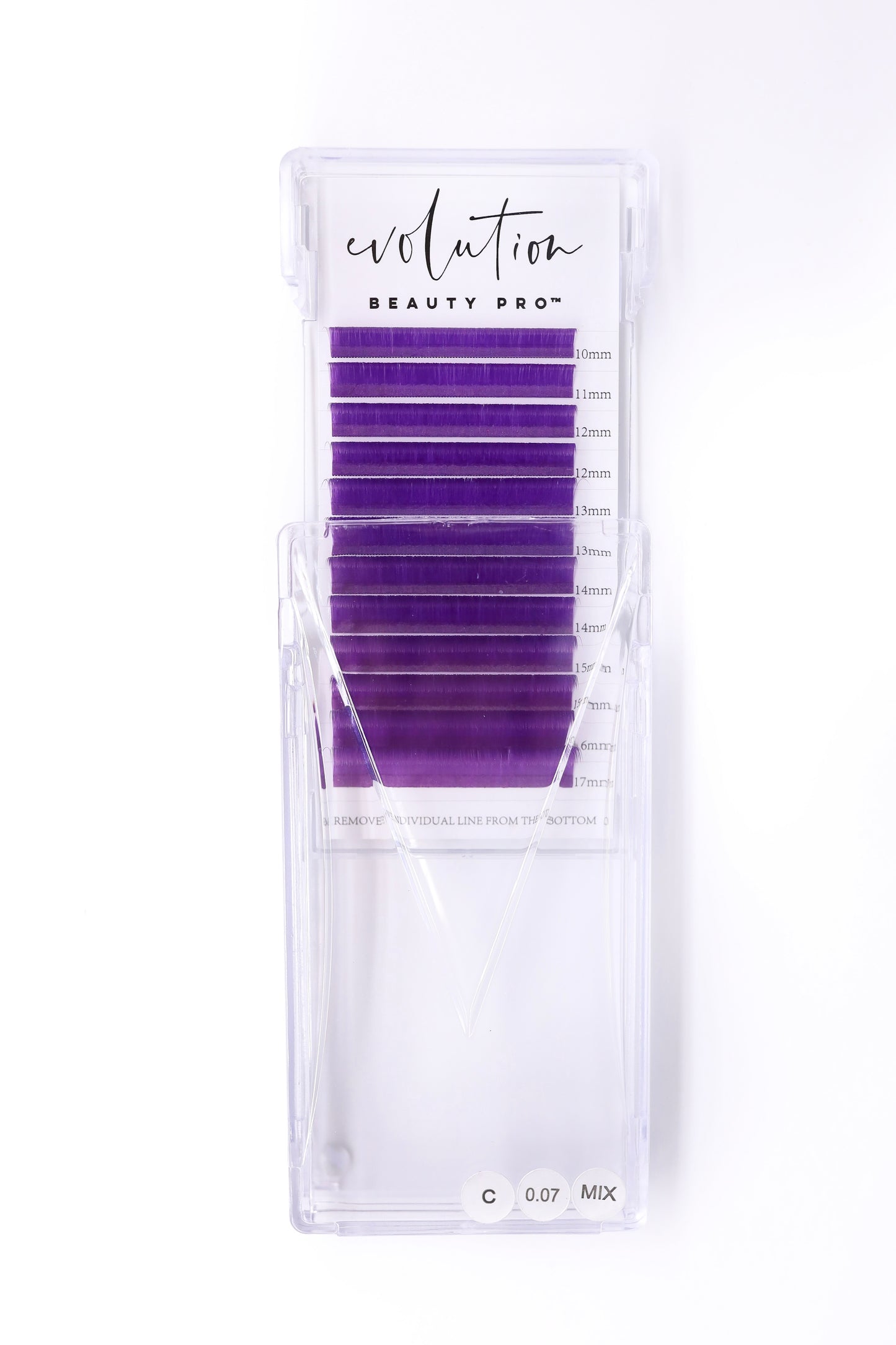 Purple Colored Lash Extensions - Mixed Tray - Easy Fan 10-17mm