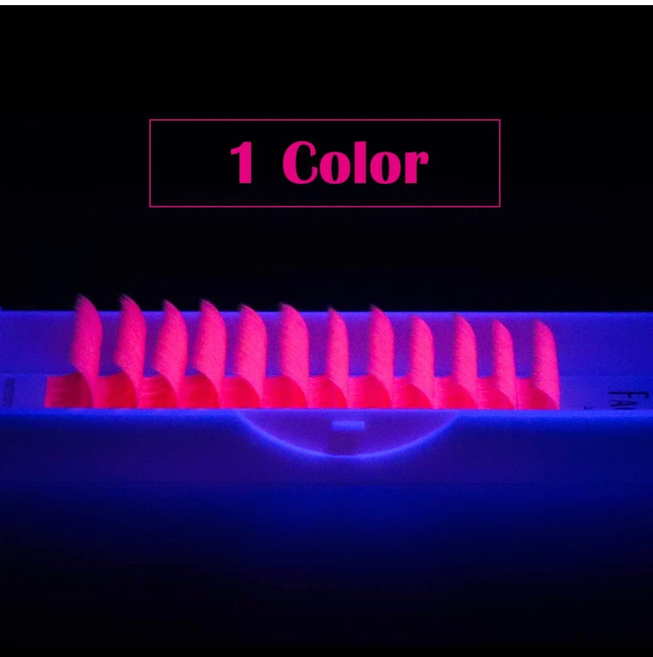 Neon Pink Colored Lash Extensions - Mixed Tray - Easy Fan 10-17mm