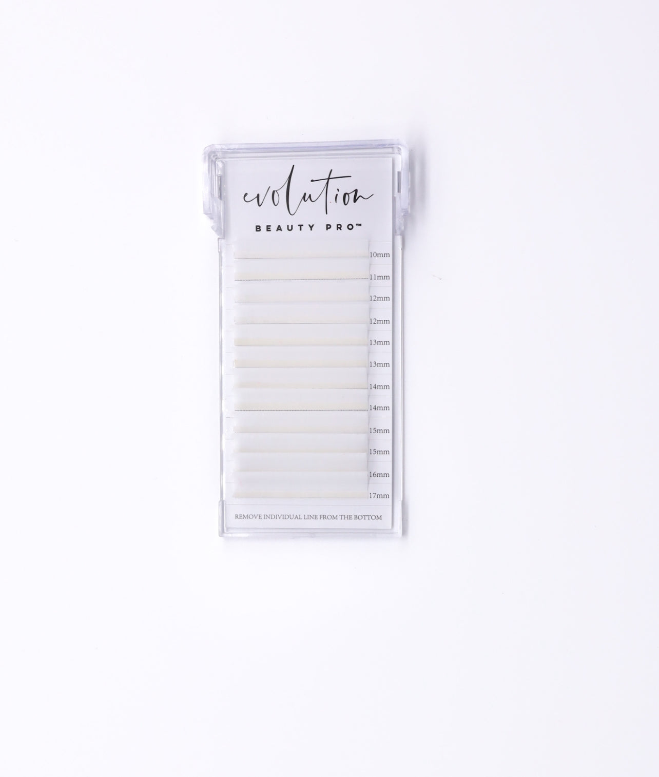 White Colored Lash Extensions - Mixed Tray - Easy Fan 10-17mm
