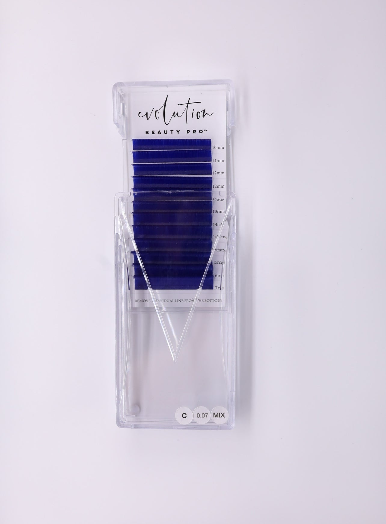 Royal Blue Colored Lash Extensions - Mixed Tray - Easy Fan 10-17mm