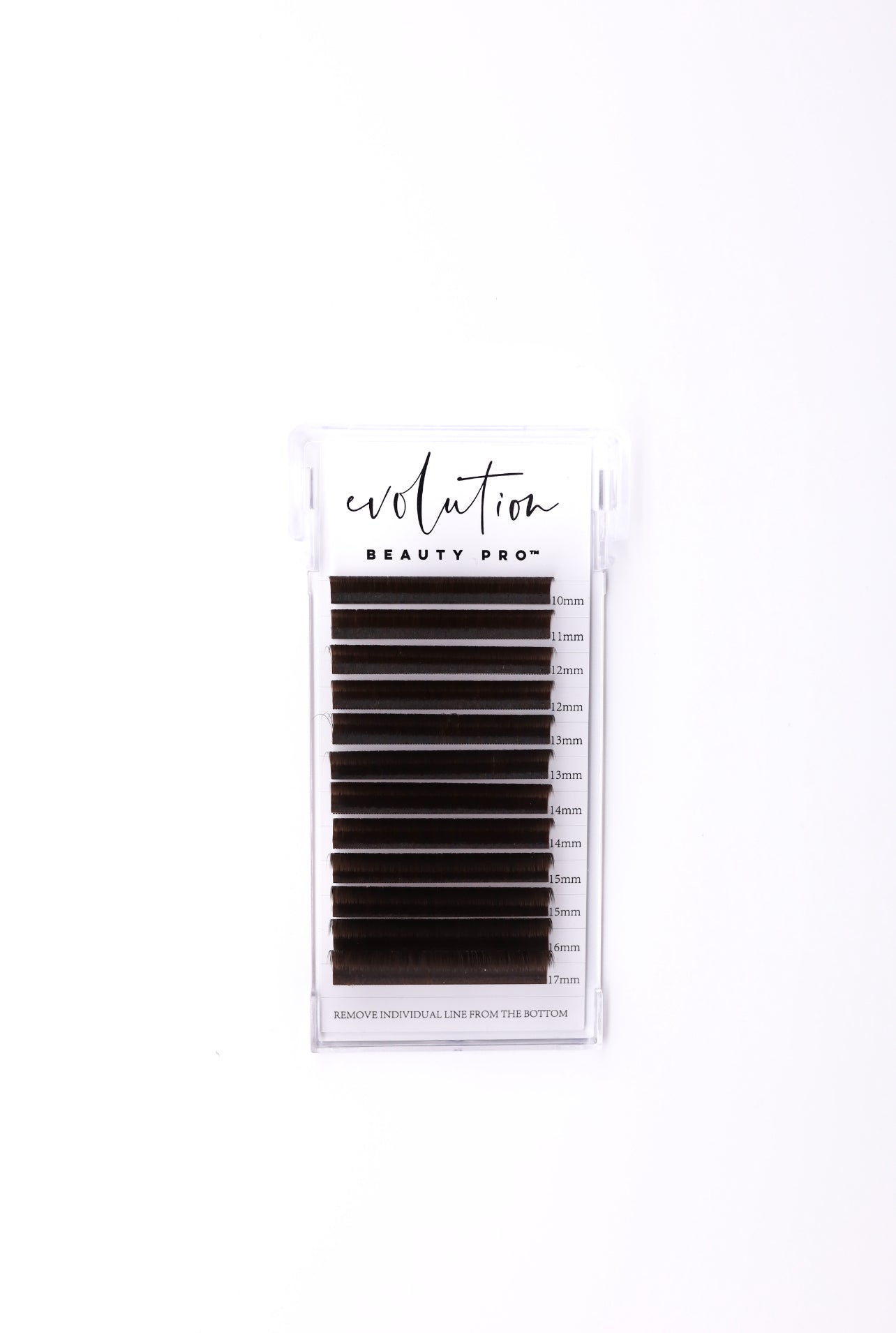 Brown Colored Lash Extensions - Mixed Tray - Easy Fan 10-17mm