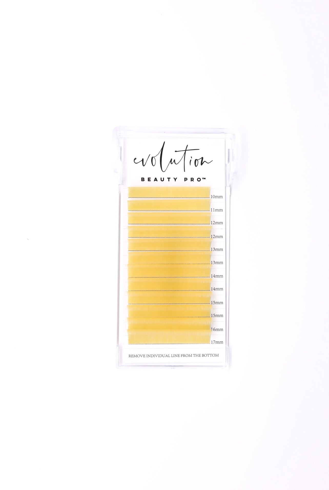 Yellow Gold Colored Lash Extensions - Mixed Tray - Easy Fan 10-17mm