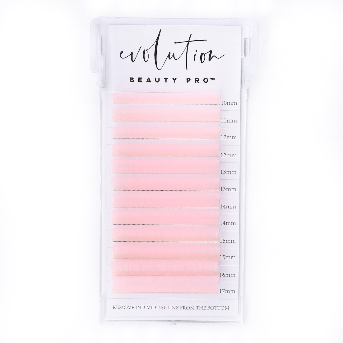 Baby Pink Colored Neon Lash Extensions - Mixed Tray - Easy Fan 10-17mm