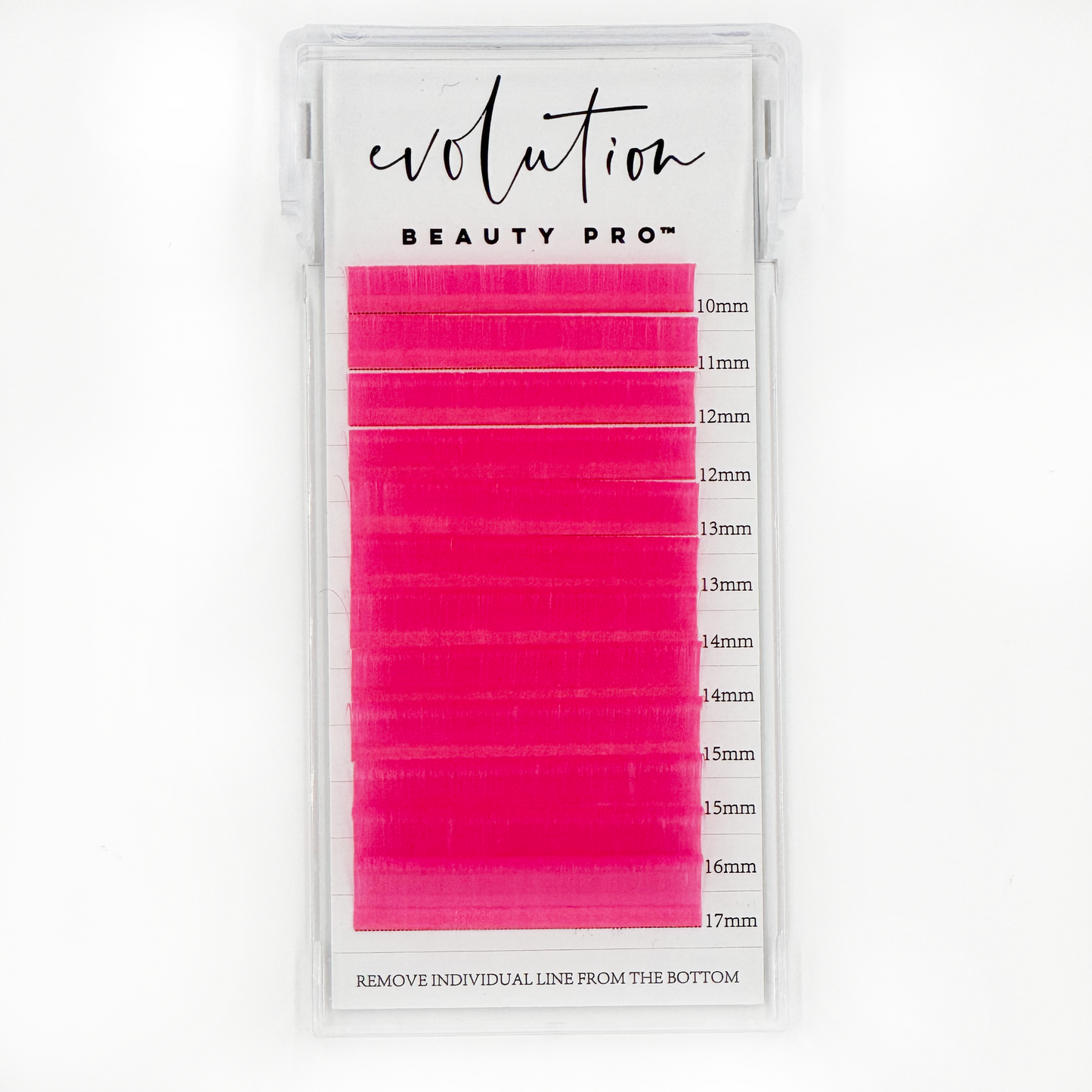 Hot Pink Colored Lash Extensions - Mixed Tray - Easy Fan 10-17mm