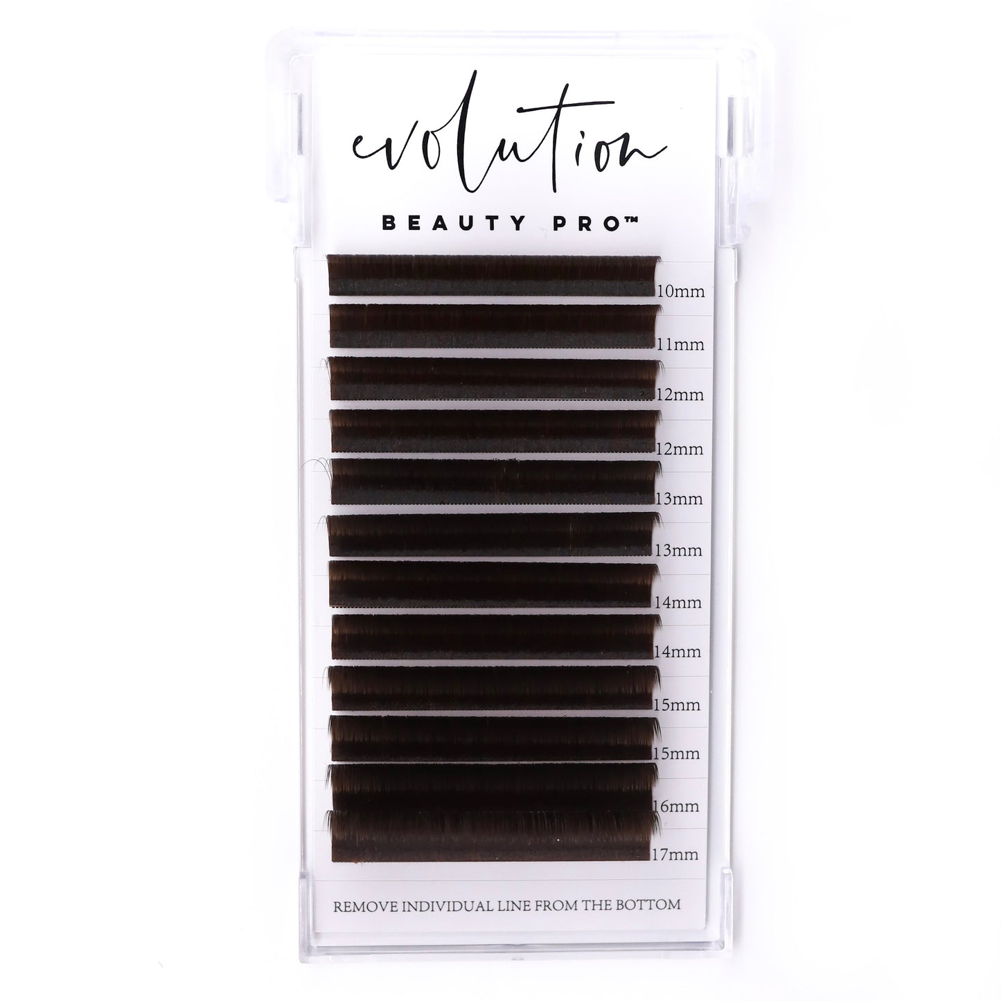 Brown Colored Lash Extensions - Mixed Tray - Easy Fan 10-17mm