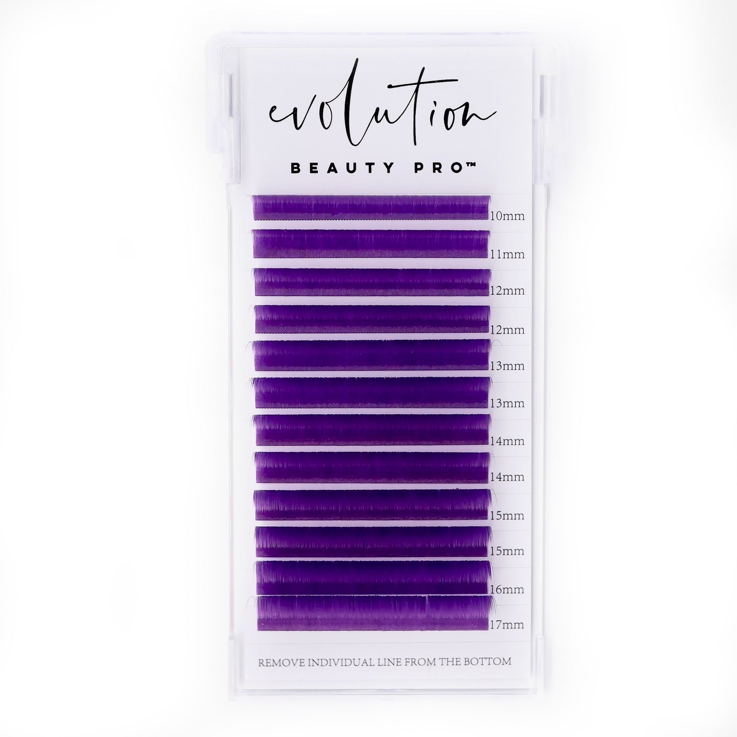 Purple Colored Lash Extensions - Mixed Tray - Easy Fan 10-17mm